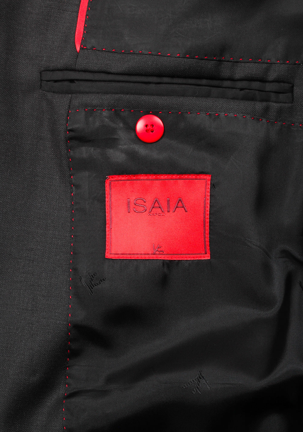Isaia Napoli Charcoal Suit Size 50 / 40R U.S. Aquaspider Base Amalfi