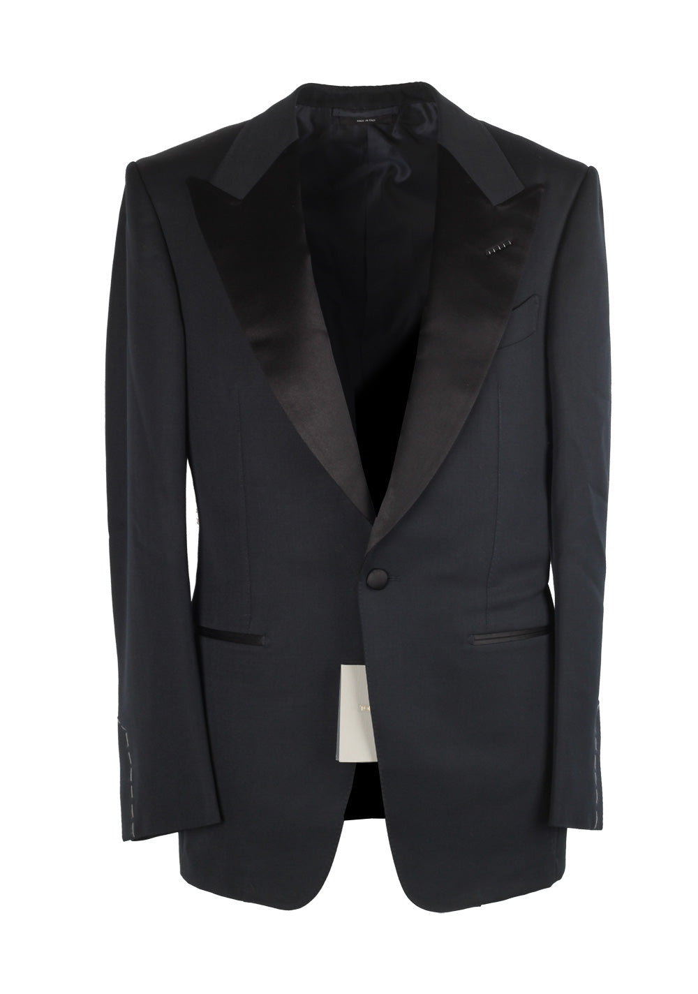TOM FORD Windsor Black Tuxedo Smoking Suit Size 46 / 36R U.S. Fit A