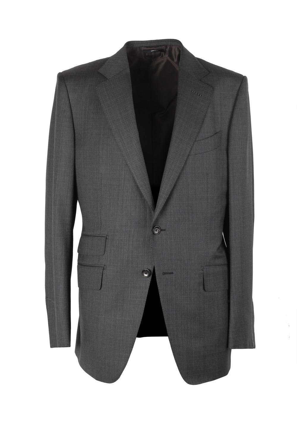 TOM FORD O'Connor Checked Gray Suit Size 56 / 46R U.S. Wool Fit Y