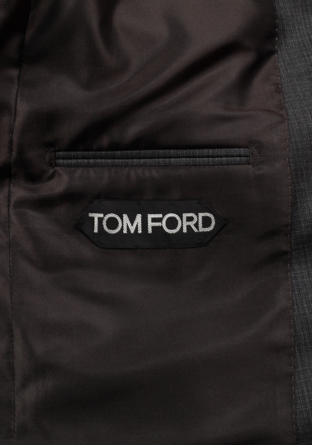 TOM FORD O'Connor Checked Gray Suit Size 56 / 46R U.S. Wool Fit Y