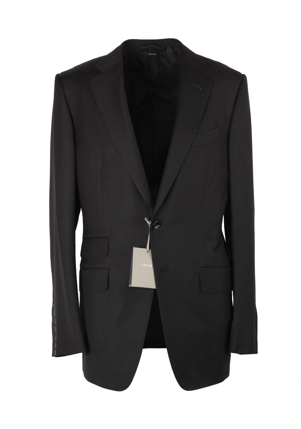 TOM FORD O'Connor Black Suit Size 52L / 42L U.S. Wool Fit Y
