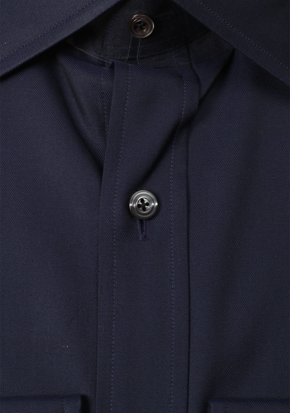 TOM FORD Solid Navy Shirt Size 41 / 16 U.S.