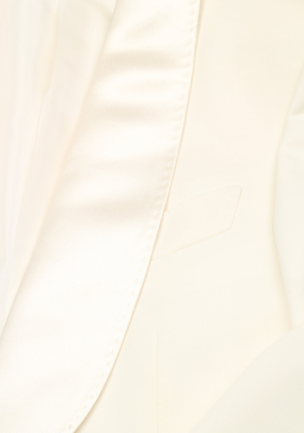TOM FORD Shelton Shawl Collar Ivory Sport Coat Tuxedo Dinner Jacket Size 46 / 36R U.S.