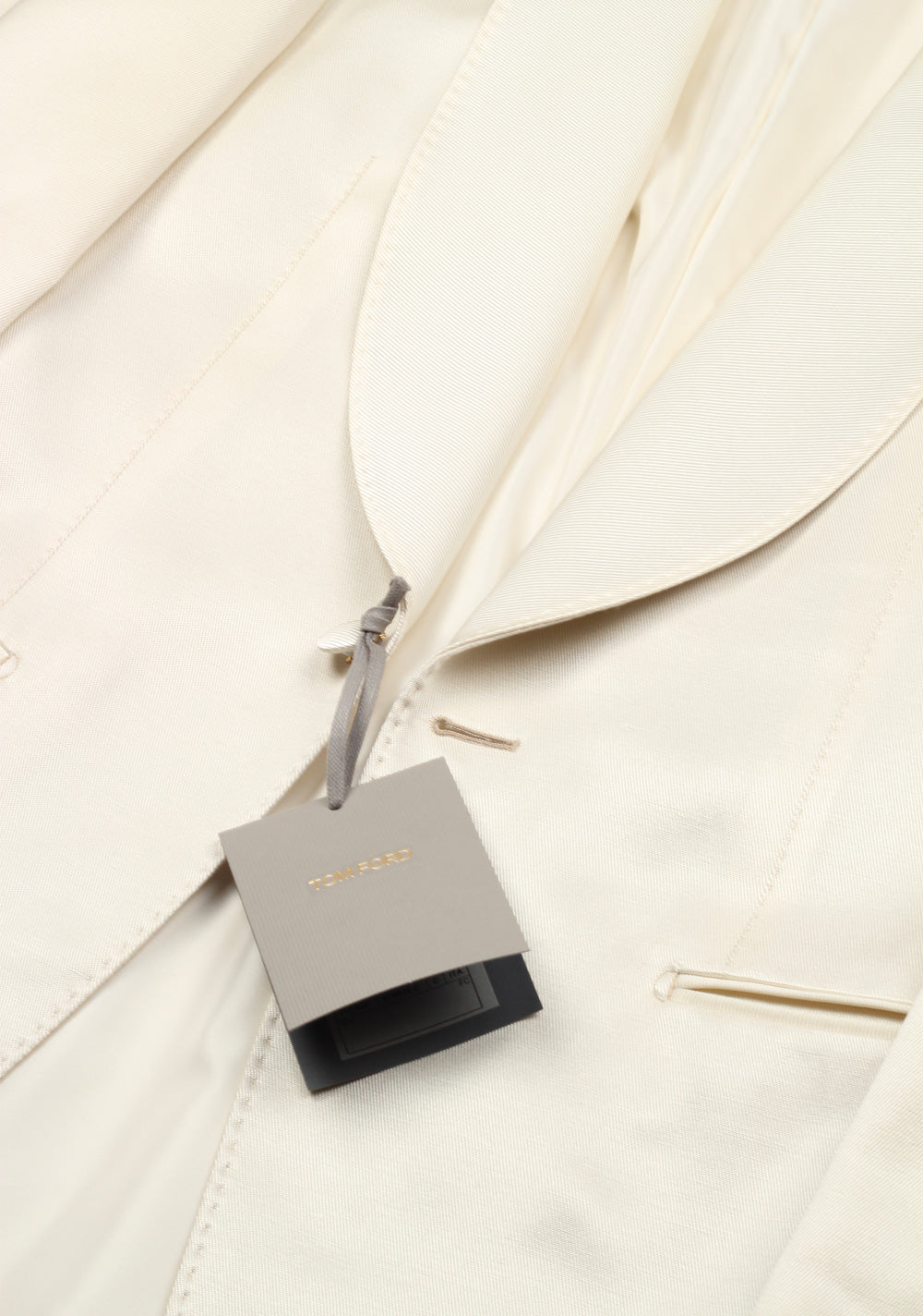 TOM FORD Shelton Ivory Sport Coat Tuxedo Dinner Jacket Size 46 / 36R U.S.