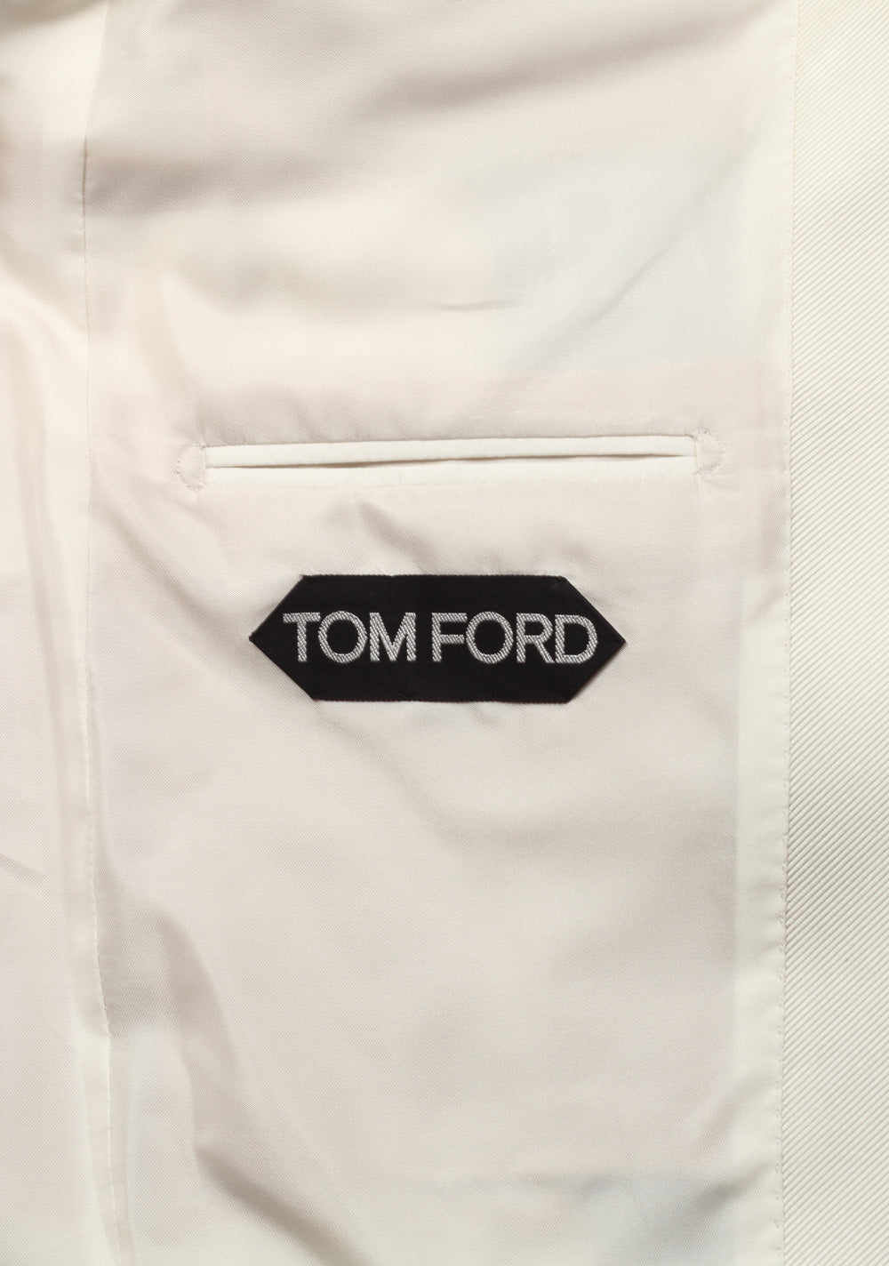 TOM FORD Shelton Ivory Sport Coat Tuxedo Dinner Jacket Size 46 / 36R U.S.