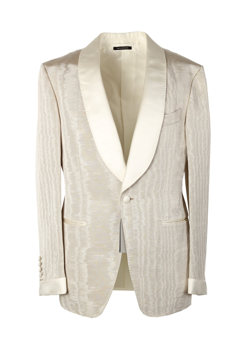 TOM FORD Shelton Grayish Beige Sport Coat Tuxedo Dinner Jacket Size 46 / 36R U.S.