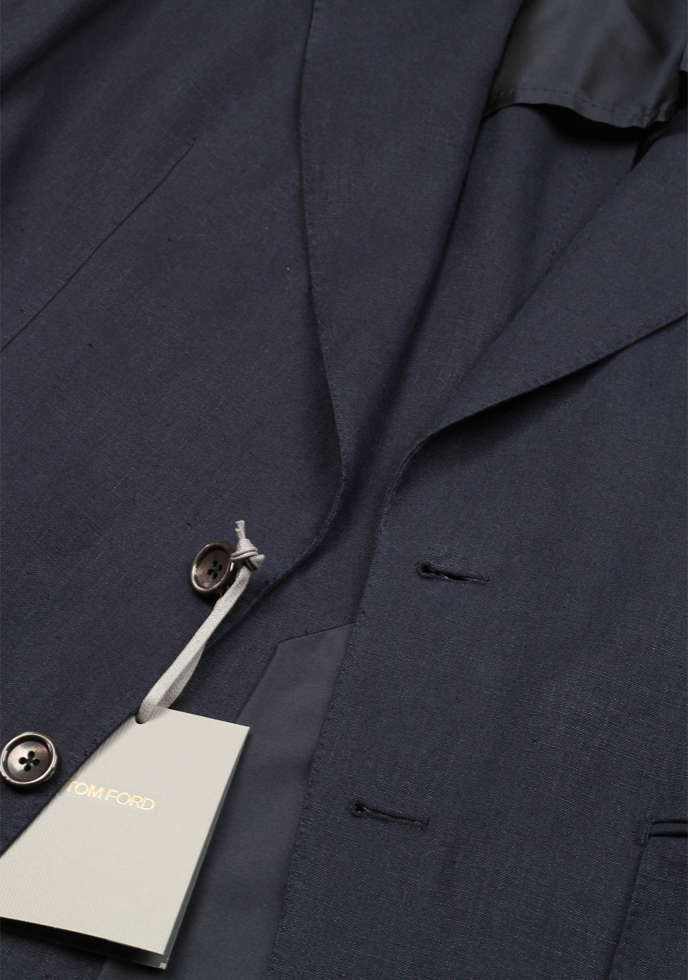 TOM FORD Shelton Blue Sport Coat Size 46 / 36R In Linen