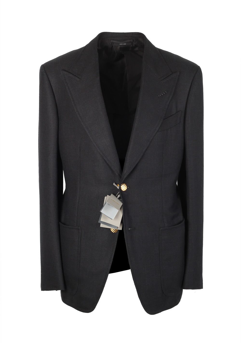 TOM FORD Spencer Black Sport Coat Size 48 / 38R U.S. Base D