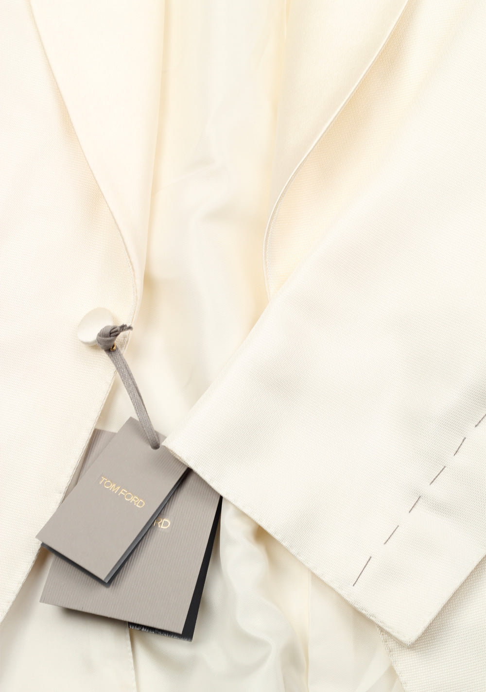 TOM FORD Windsor Shawl Collar Ivory Sport Coat Tuxedo Dinner Jacket Size 54L / 44L U.S. Fit A