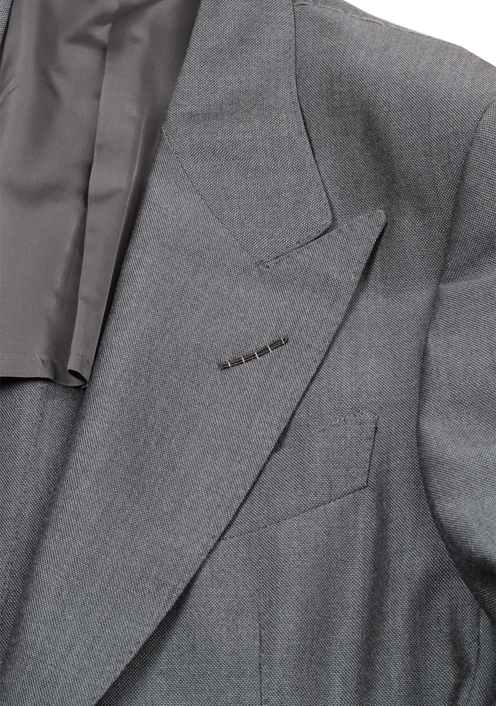 TOM FORD Shelton Gray Suit Size 46 / 36R U.S. In Mohair Wool