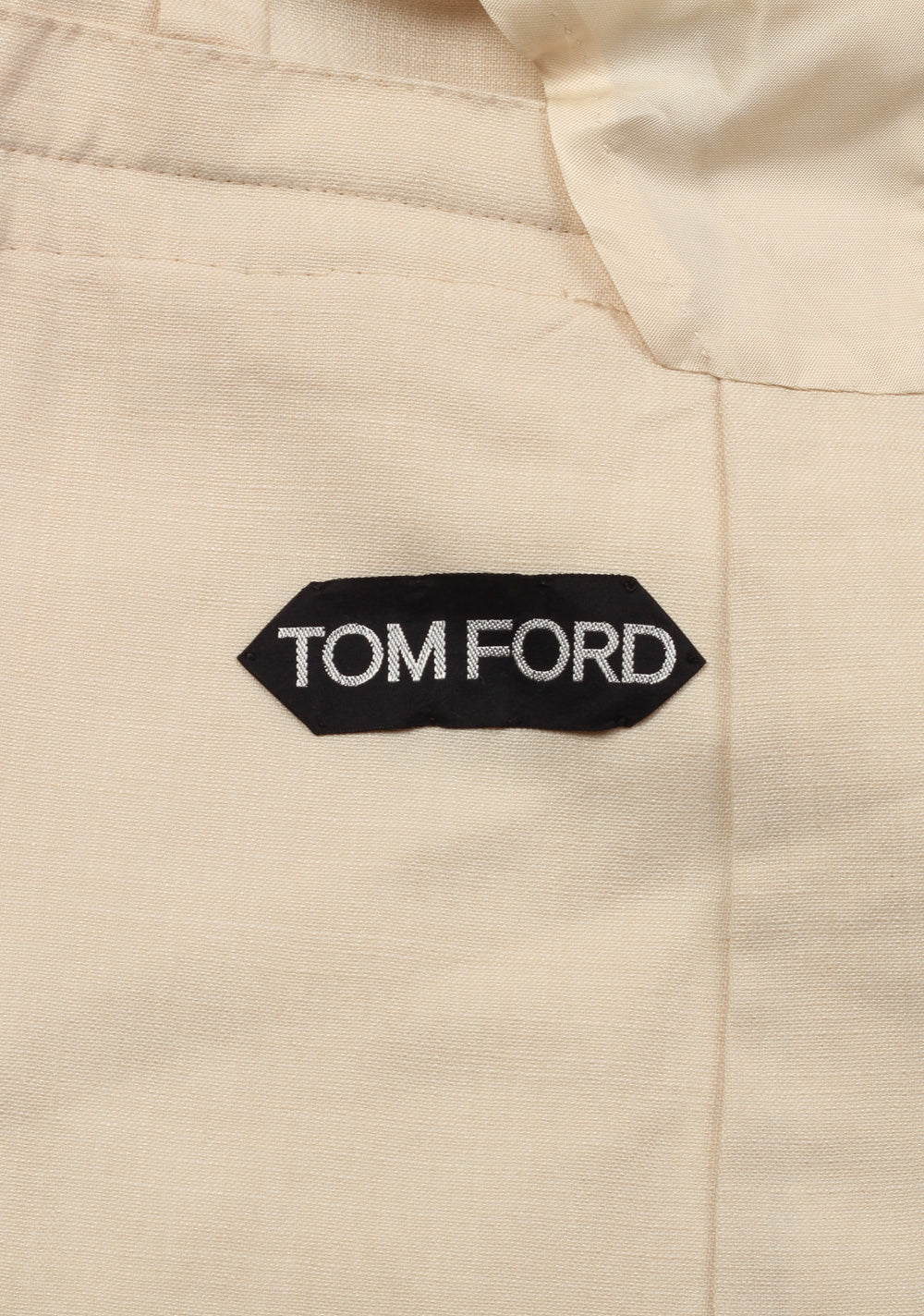 TOM FORD Shelton Cream Suit Size 46 / 36R U.S. In Wool Silk