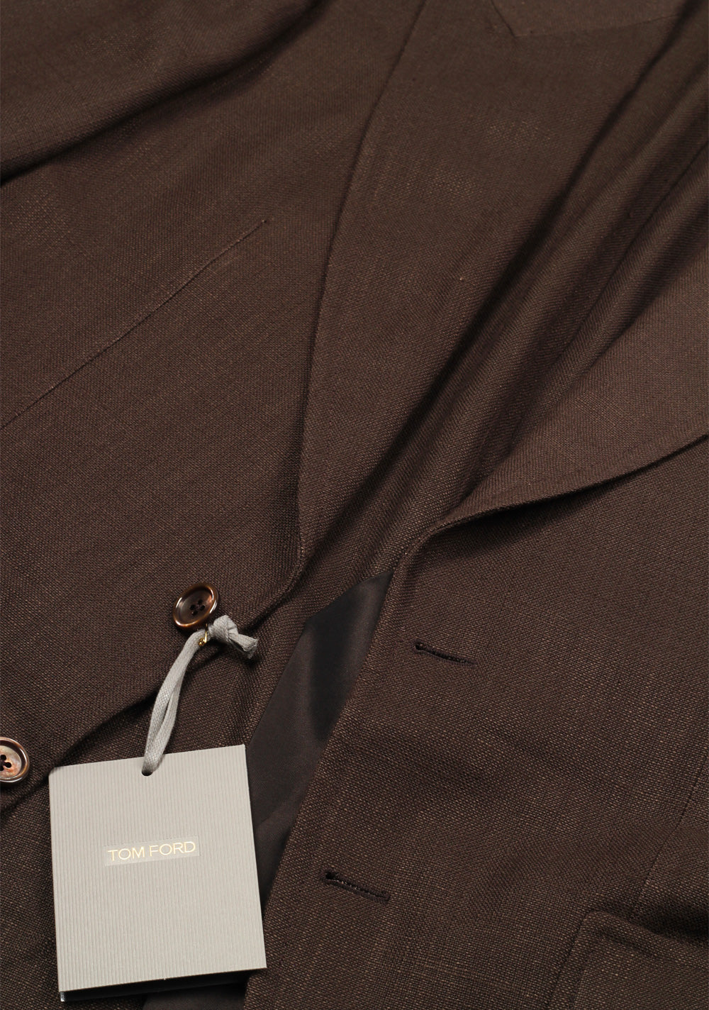 TOM FORD Shelton Brown Suit Size 46 / 36R U.S. In Rayon