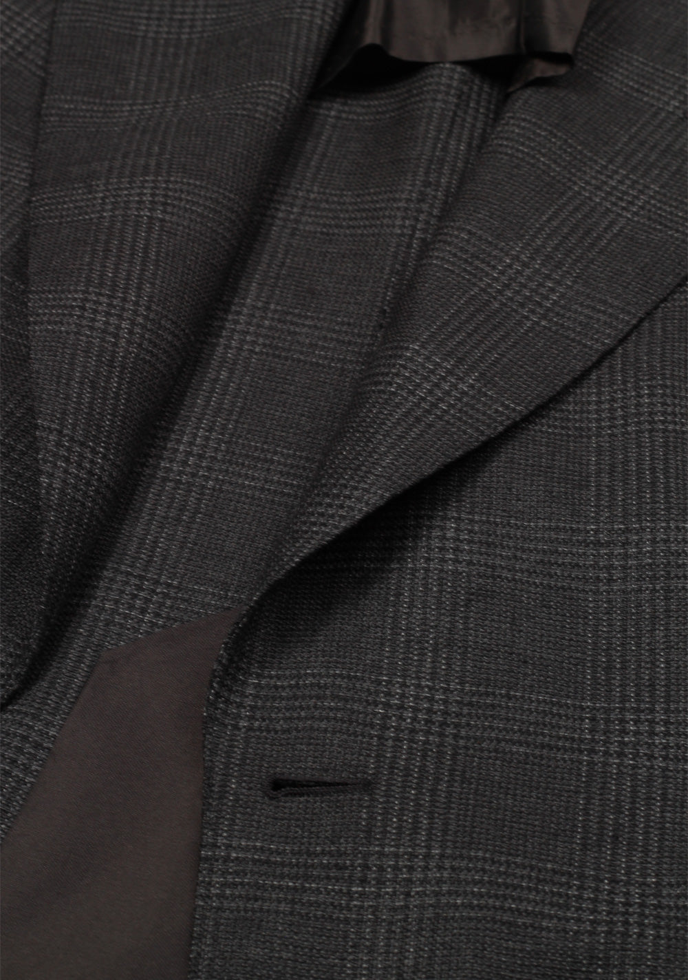 TOM FORD Shelton Checked Gray Suit Size 46 / 36R U.S. In Mohair Silk Linen