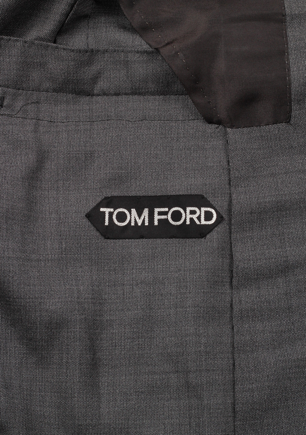 TOM FORD Shelton Gray Suit Size 46 / 36R U.S. In Wool Silk