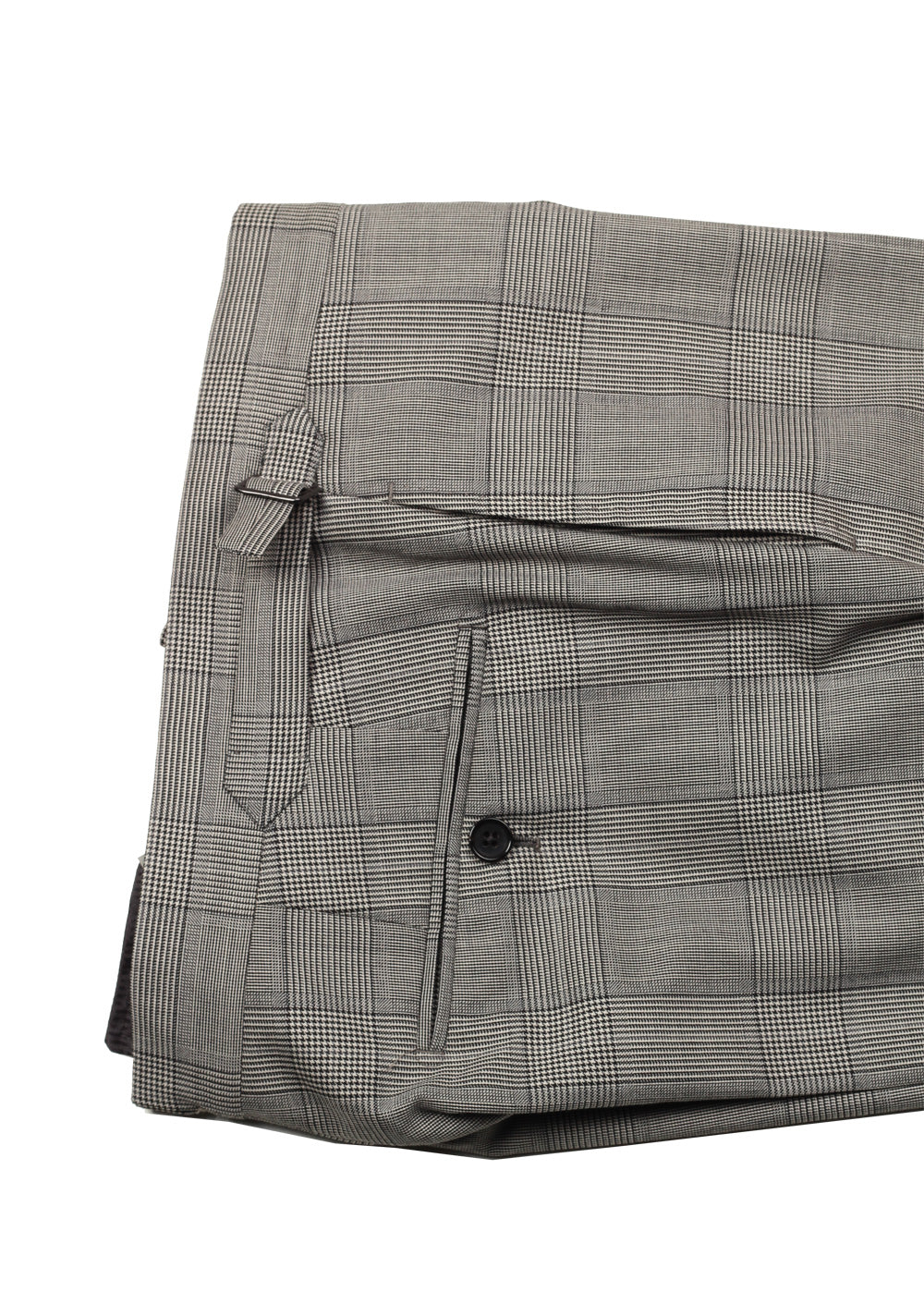 TOM FORD Shelton Checked Gray 3 Piece Suit Size 48 / 38R U.S.