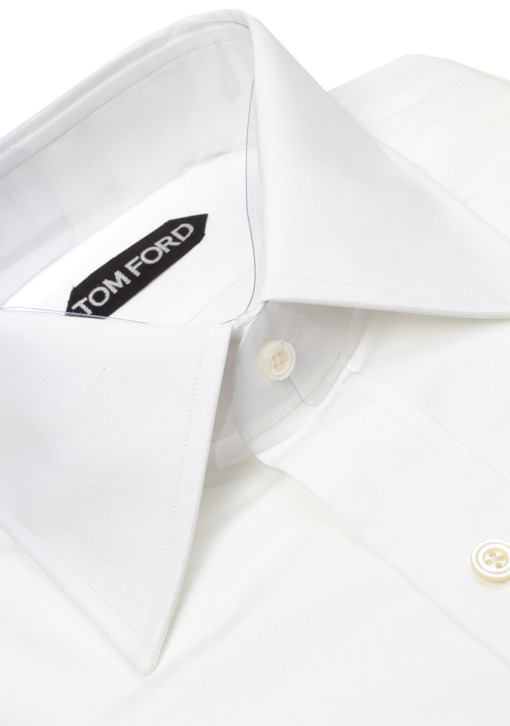 TOM FORD Solid White Dress Shirt Size 42 / 16,5 U.S. Slim Fit