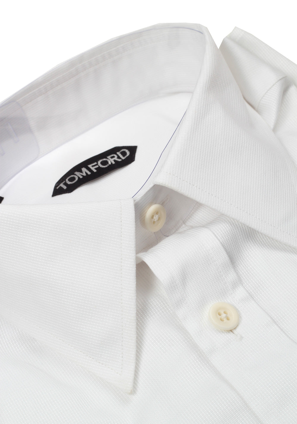 TOM FORD Solid White Dress Shirt Size 40 / 15,75 U.S.