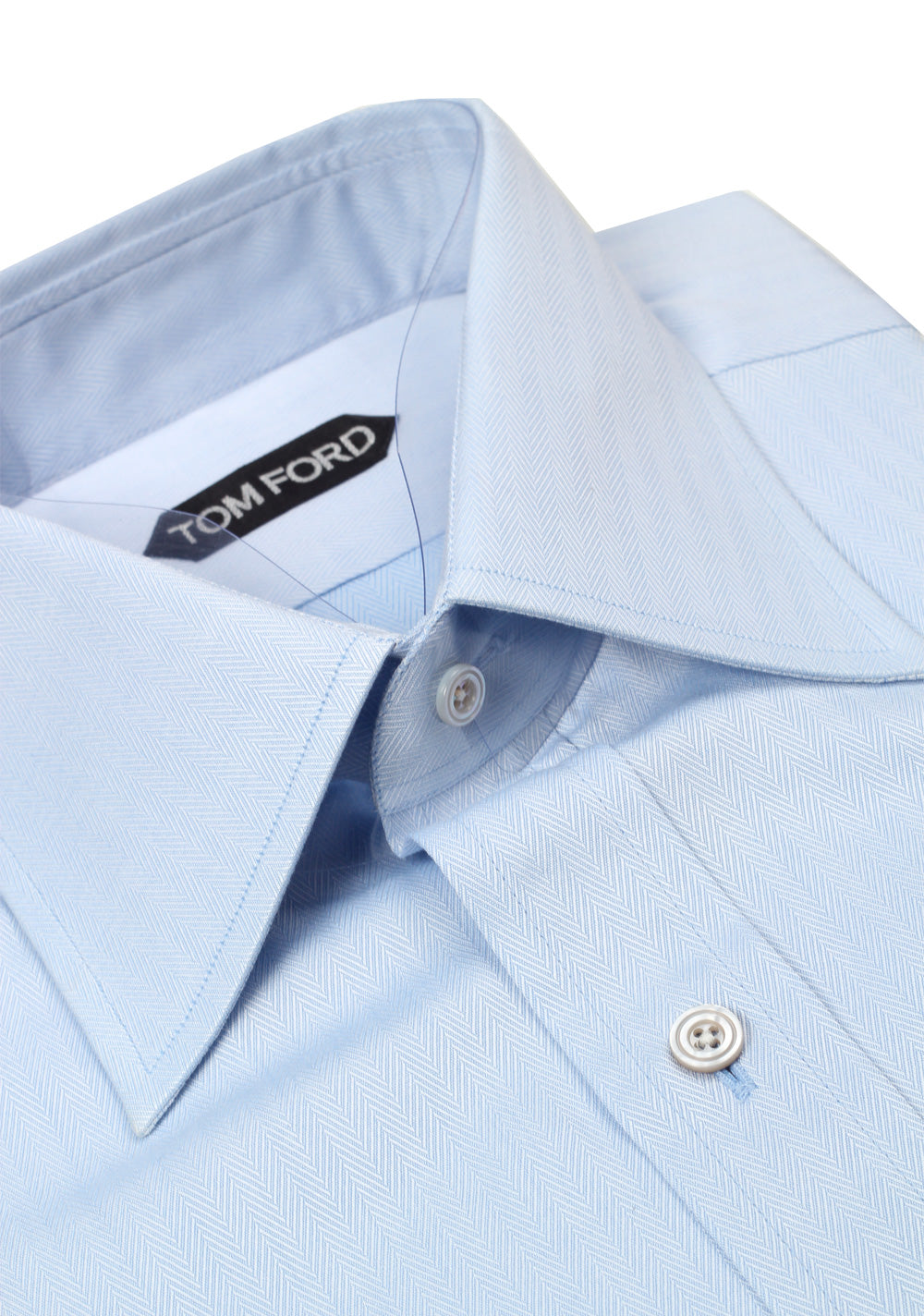 TOM FORD Solid Blue Dress Shirt Size 40 / 15,75 U.S.