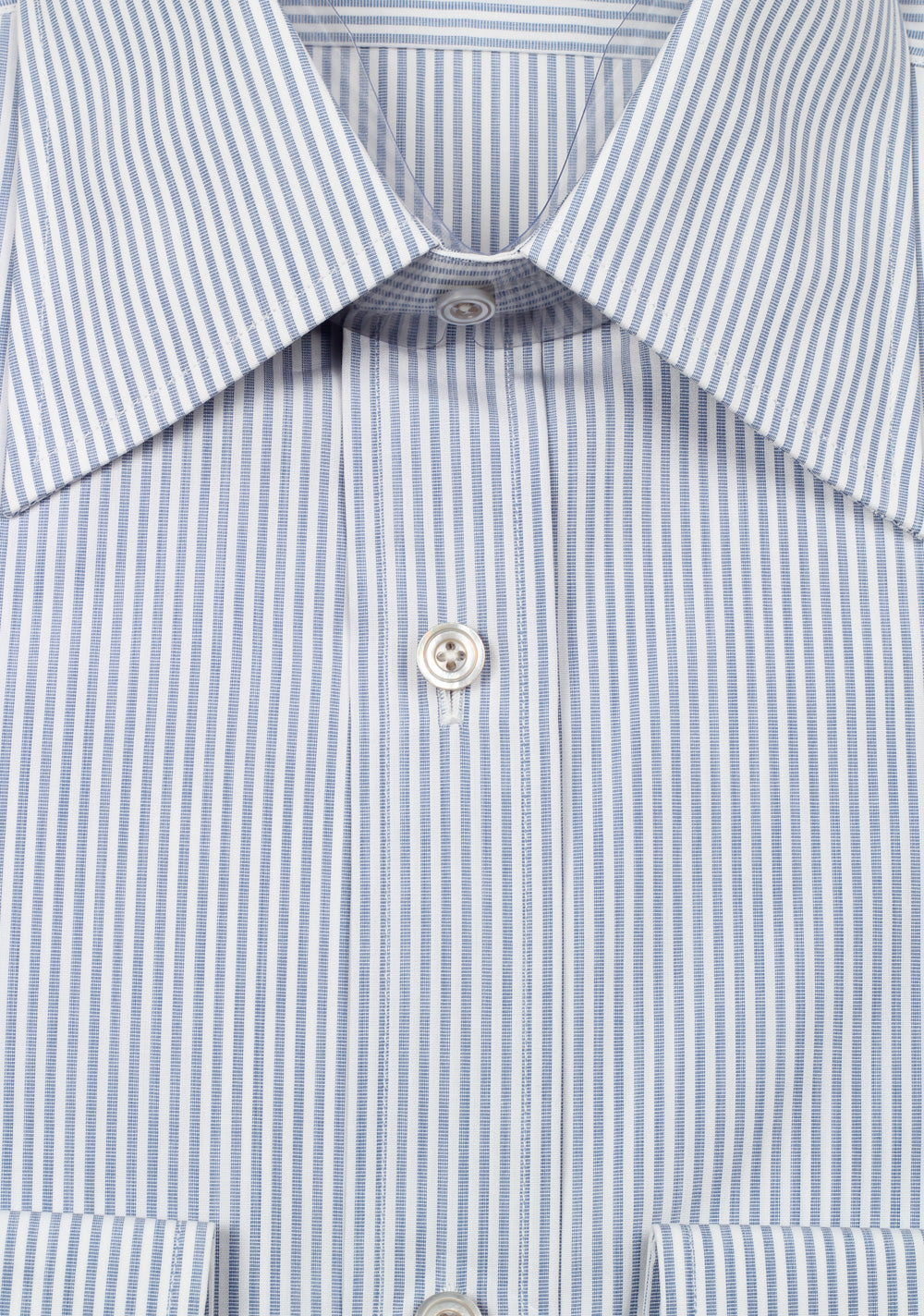 TOM FORD Striped White Blue Dress Shirt Size 40 / 15,75 U.S.