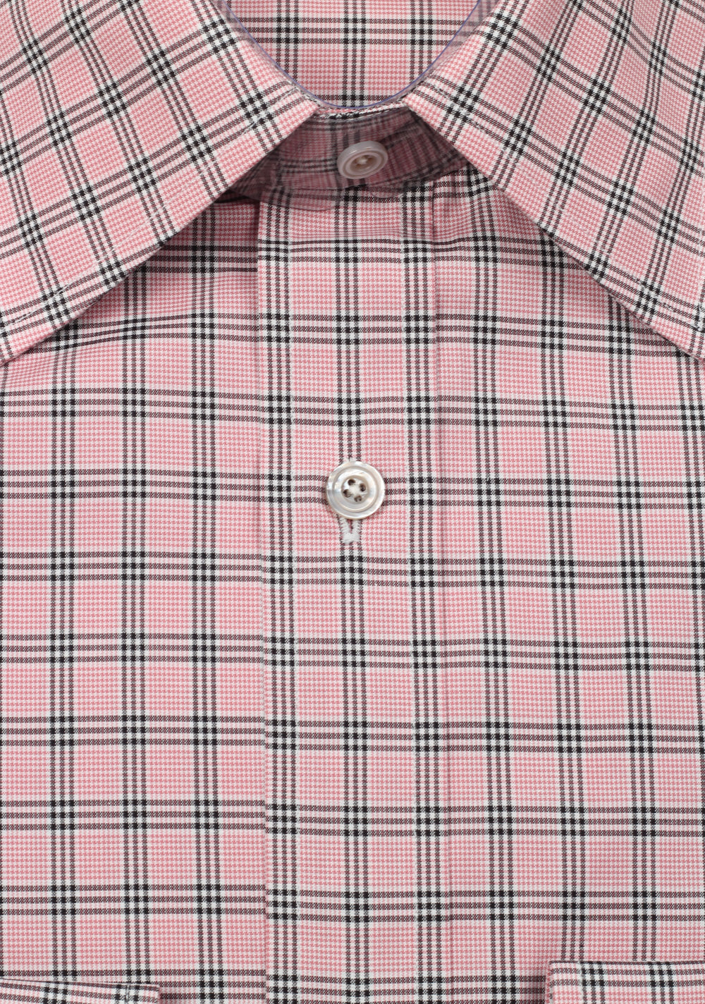 TOM FORD Checked Pink Dress Shirt Size 40 / 15,75 U.S.