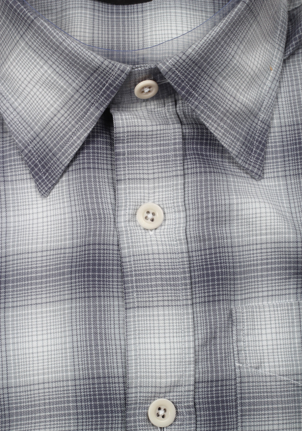 TOM FORD Checked White Gray Dress Shirt Size 40 / 15,75 U.S.