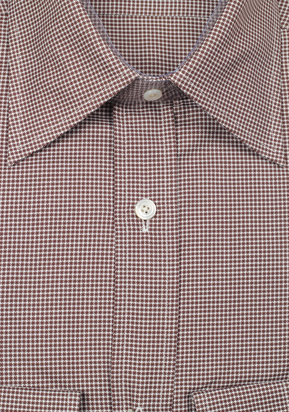 TOM FORD Checked Brown Dress Shirt Size 40 / 15,75 U.S.