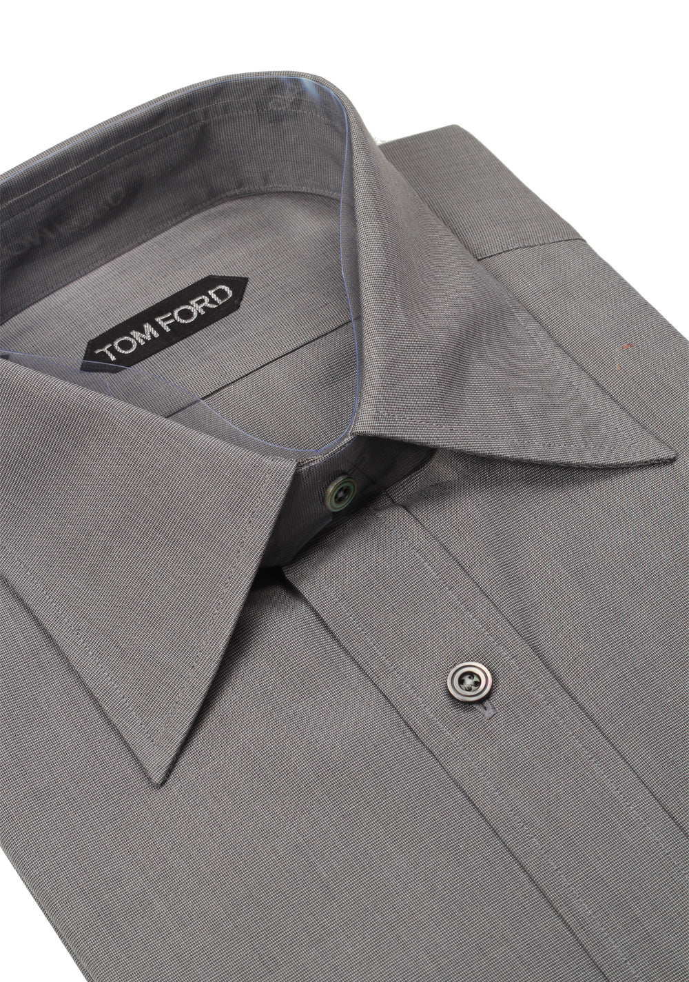 TOM FORD Solid Gray Dress Shirt Size 40 / 15,75 U.S.