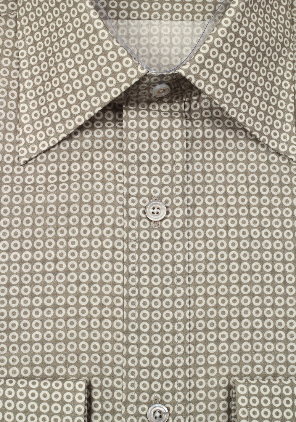 TOM FORD Patterned Blue Beige Shirt Size 40 / 15,75 U.S.
