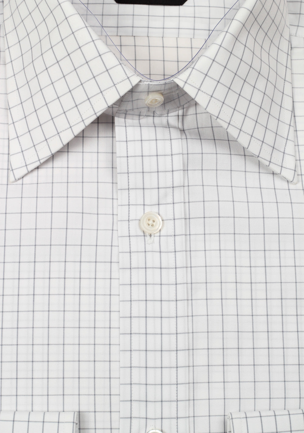 TOM FORD Checked White Gray Dress Shirt Size 40 / 15,75 U.S.