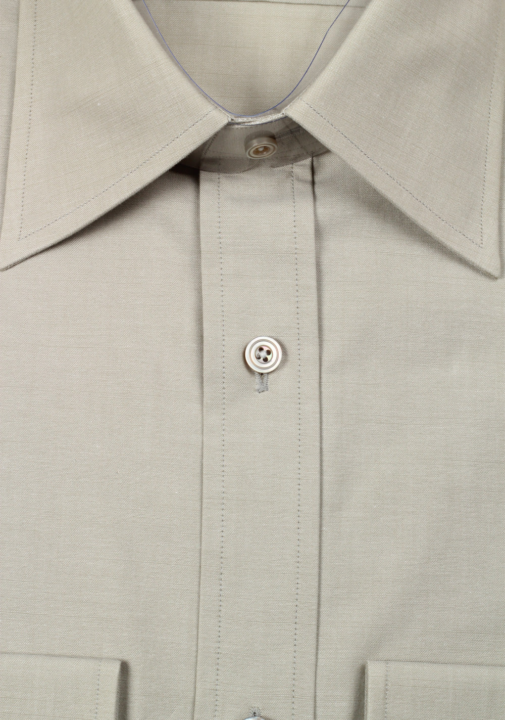 TOM FORD Solid Grayish Green Dress Shirt Size 40 / 15,75 U.S.