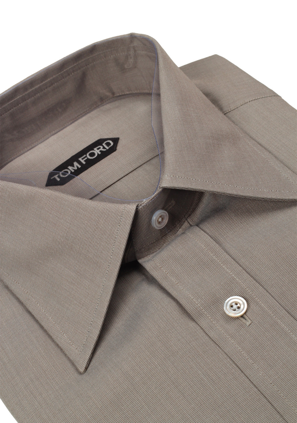 TOM FORD Solid Gray Dress Shirt Size 40 / 15,75 U.S.