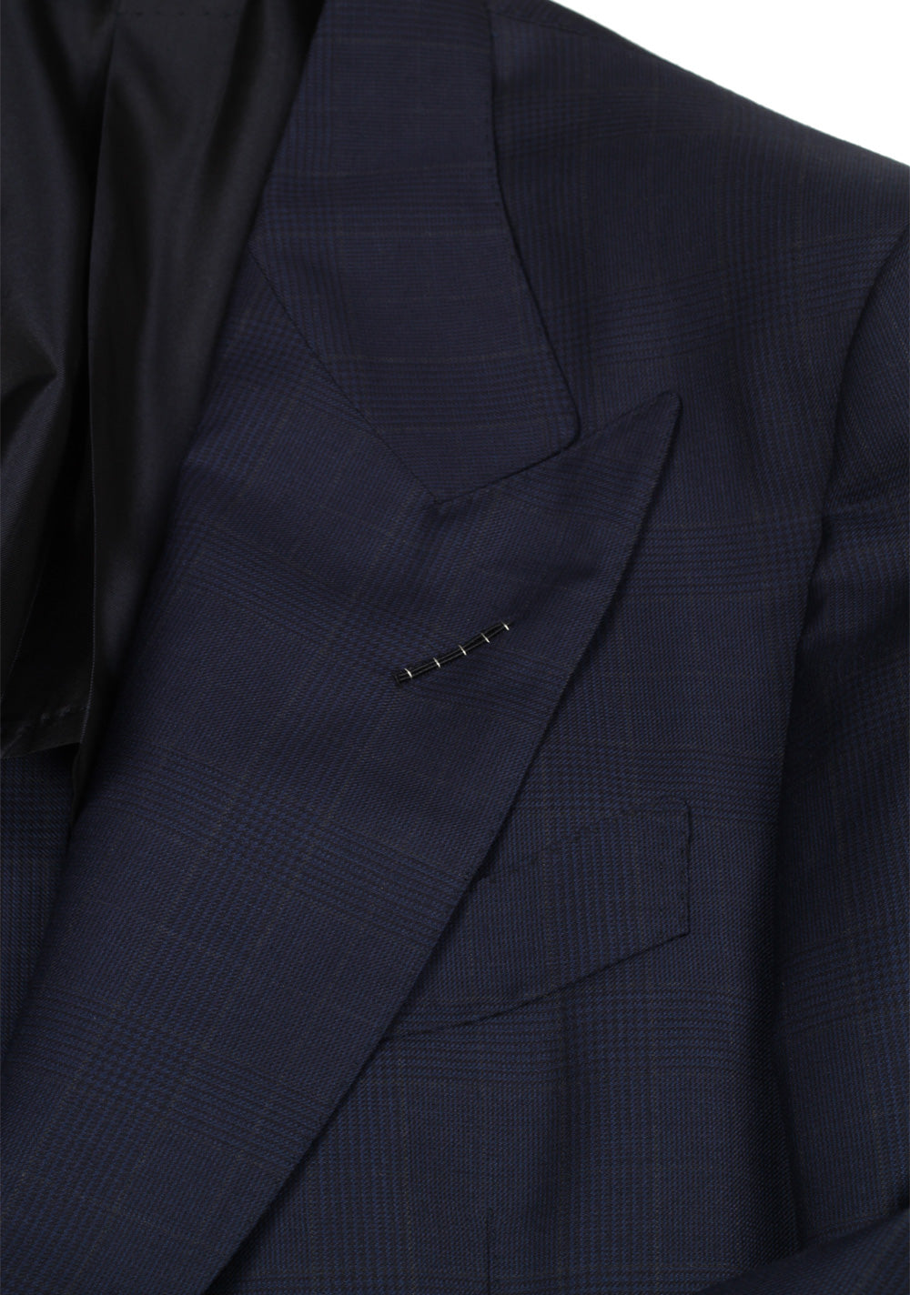 TOM FORD Shelton Checked Blue Sport Coat Size 48 / 38R U.S. In Wool