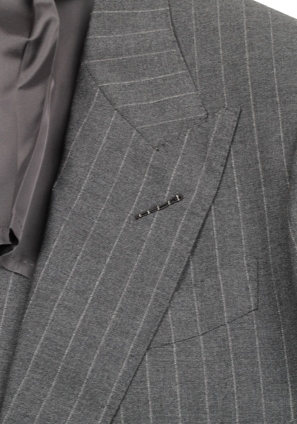 TOM FORD Shelton Striped Gray Suit Size 46 / 36R U.S.