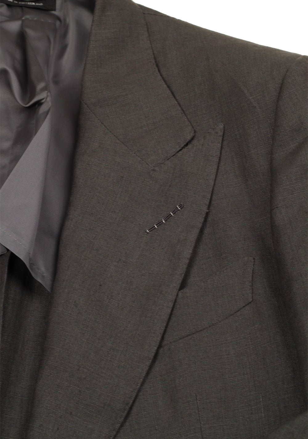 TOM FORD Shelton Gray Suit Size 46 / 36R U.S. In Linen