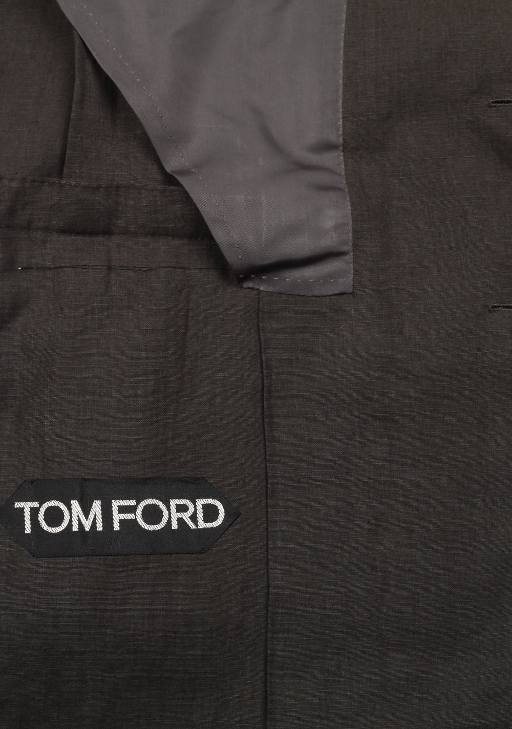 TOM FORD Shelton Gray Suit Size 46 / 36R U.S. In Linen