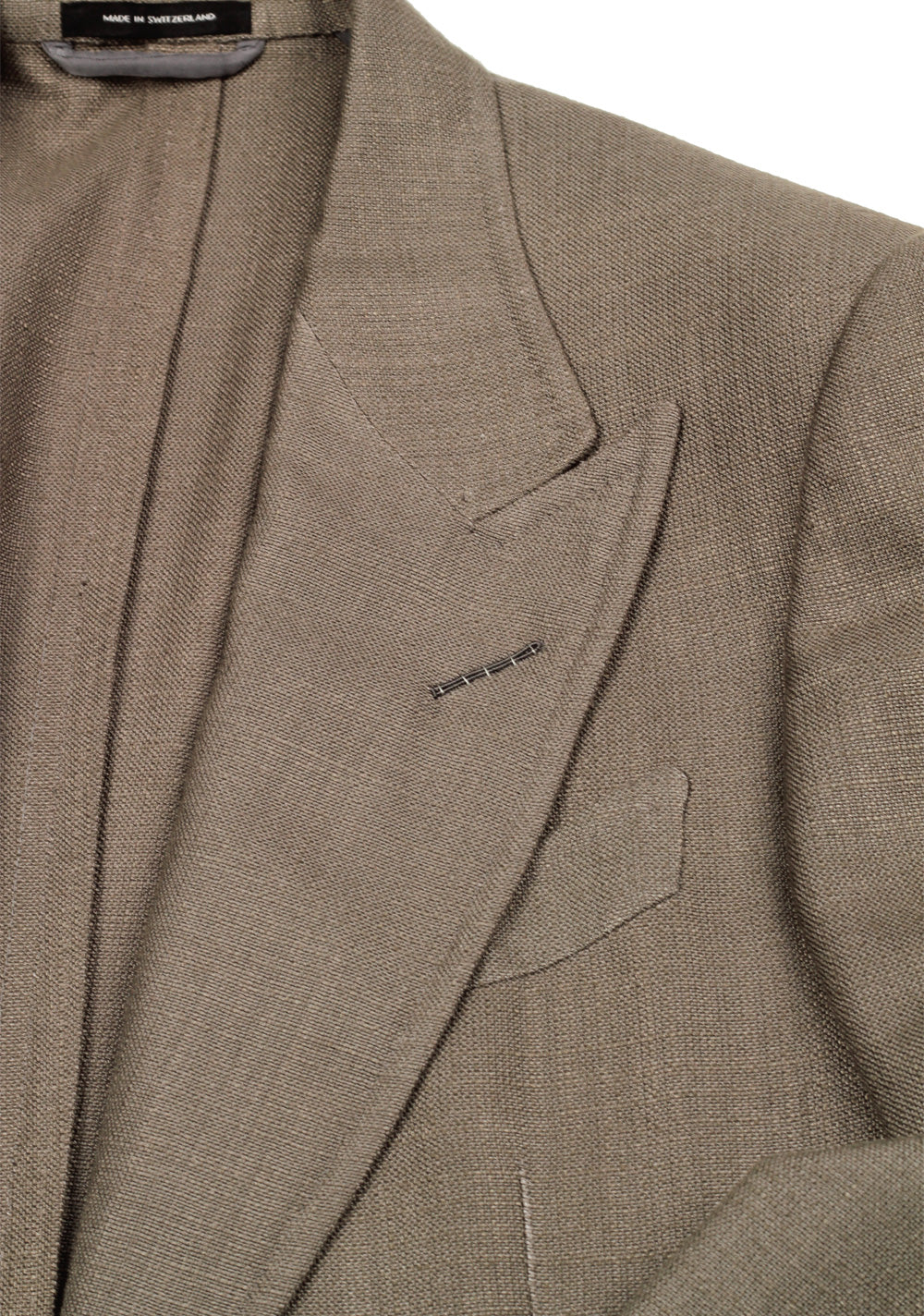 TOM FORD Shelton Greenish Gray Suit Size 46 / 36R U.S. In Rayon