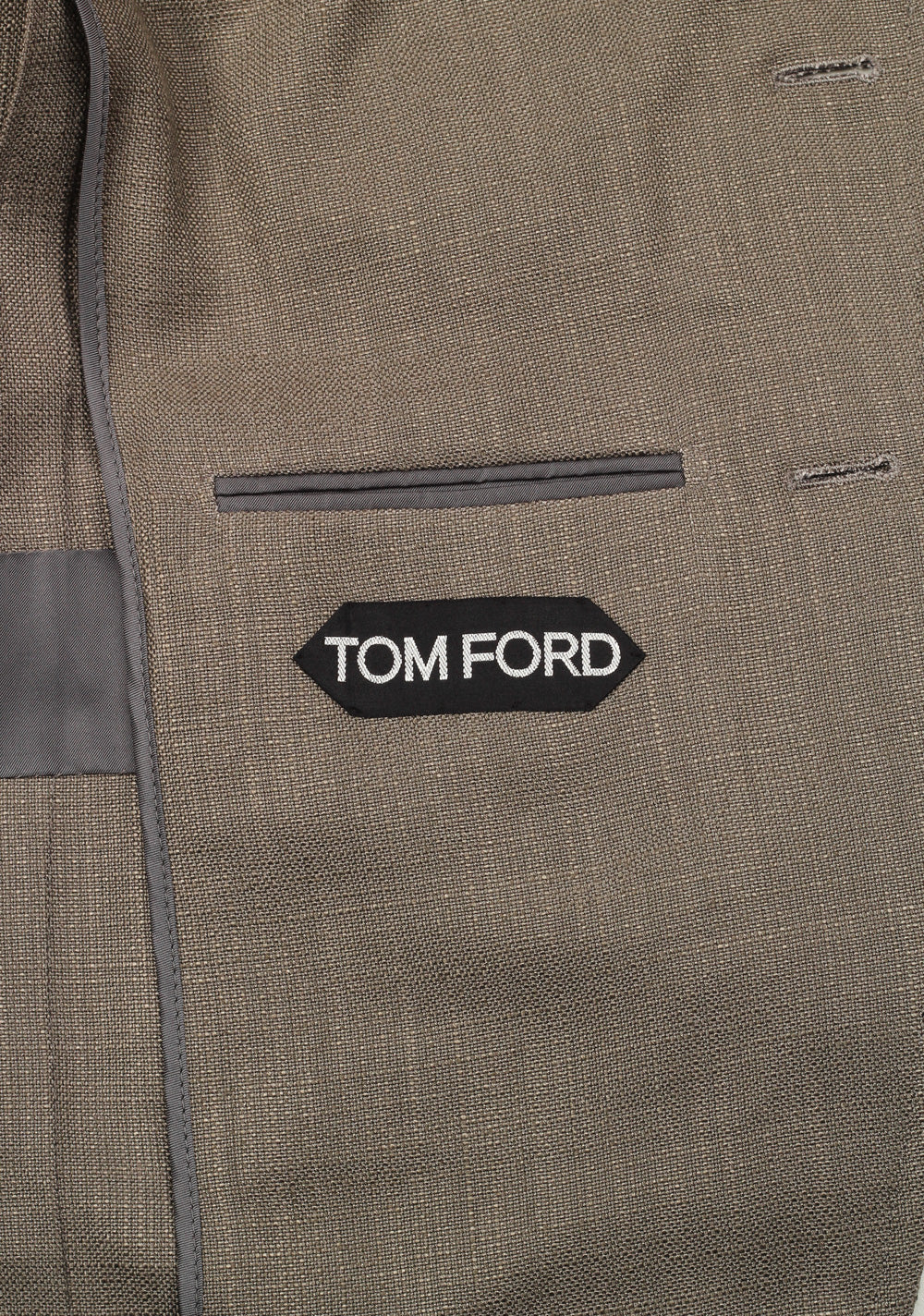 TOM FORD Shelton Greenish Gray Suit Size 46 / 36R U.S. In Rayon