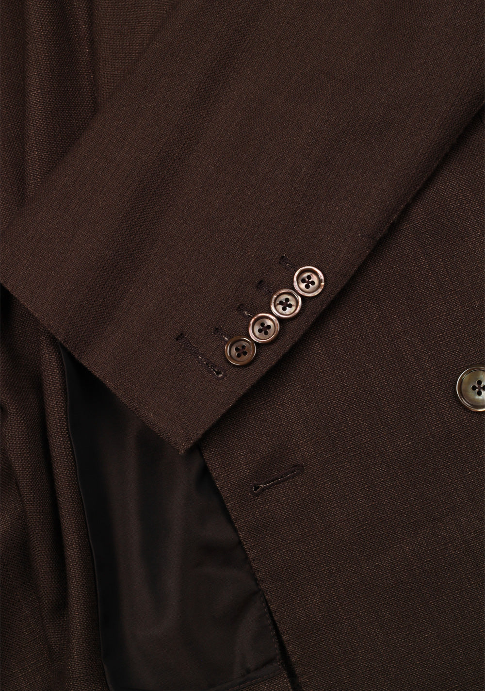 TOM FORD Shelton Double Breasted Brown Suit Size 46 / 36R U.S. Wool
