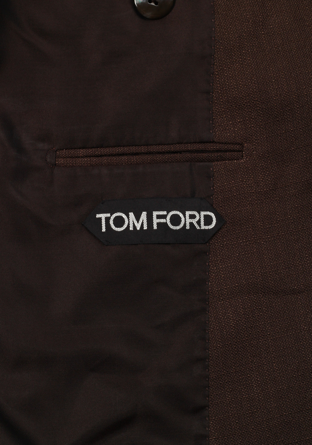 TOM FORD Shelton Double Breasted Brown Suit Size 46 / 36R U.S. Wool