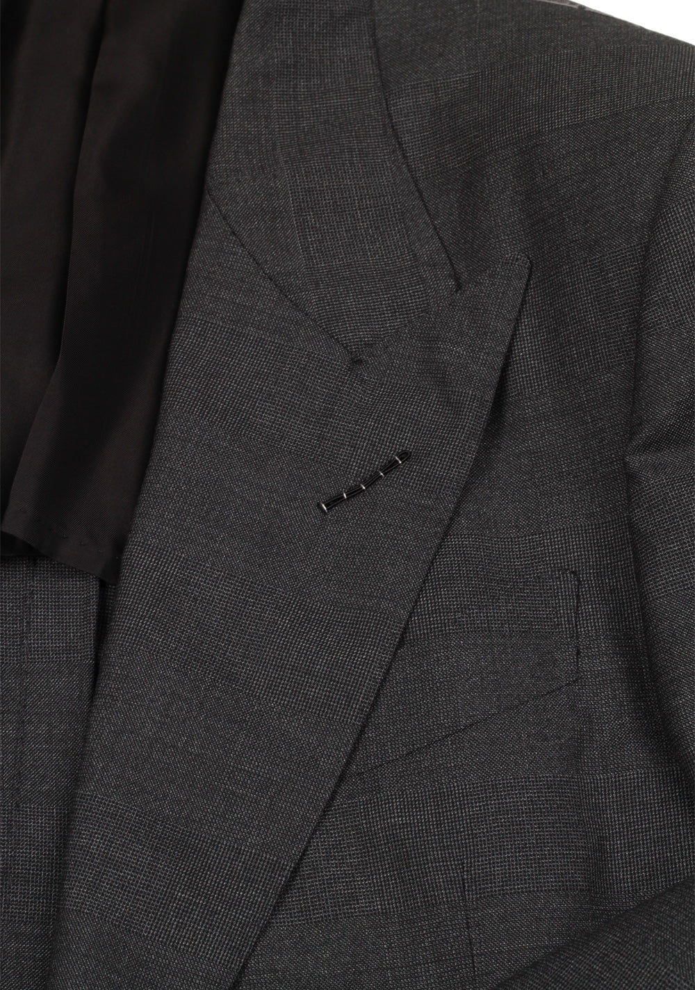 TOM FORD Shelton Gray Checked Suit Size 46 / 36R U.S. In Wool