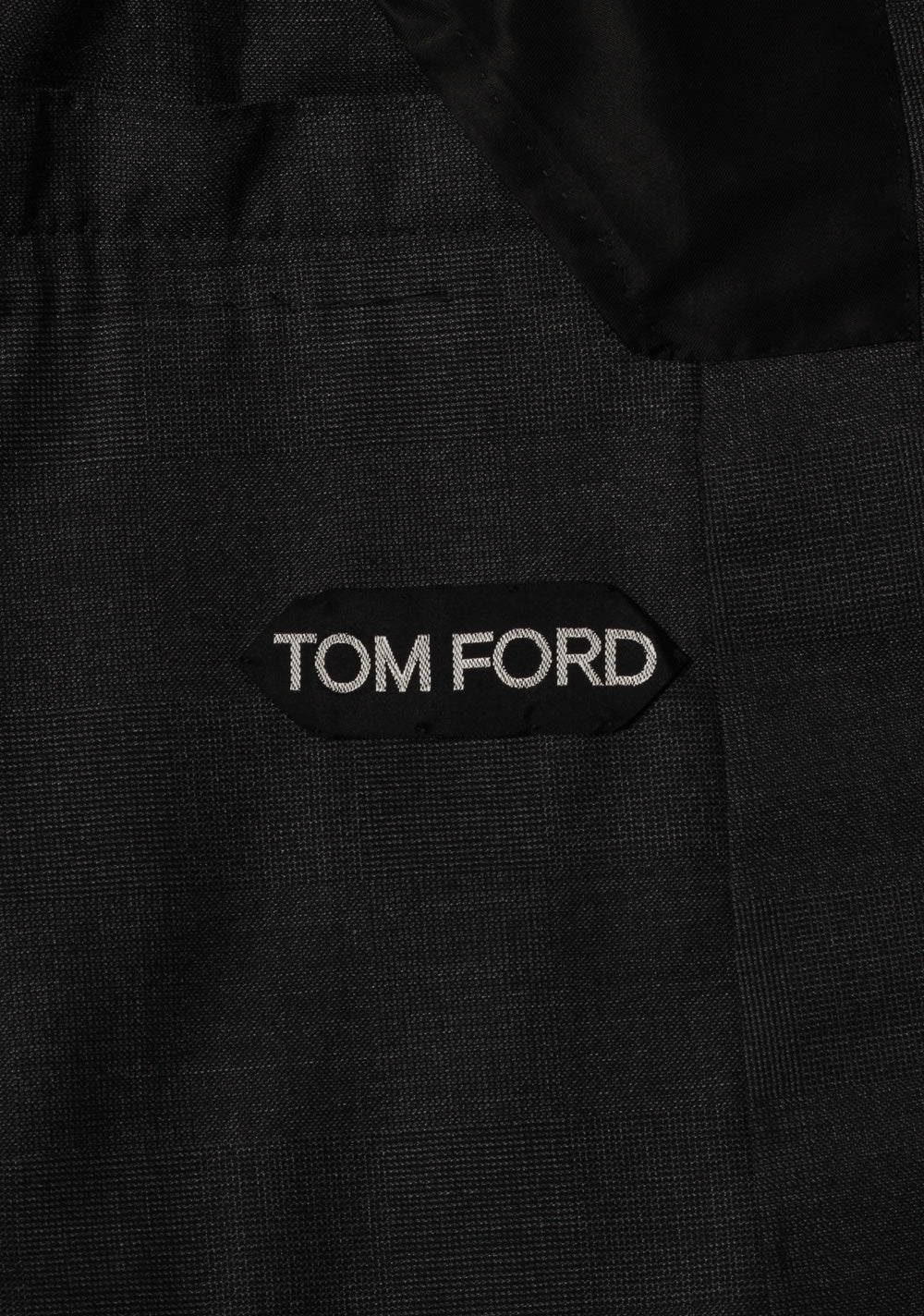 TOM FORD Shelton Gray Checked Suit Size 46 / 36R U.S. In Wool