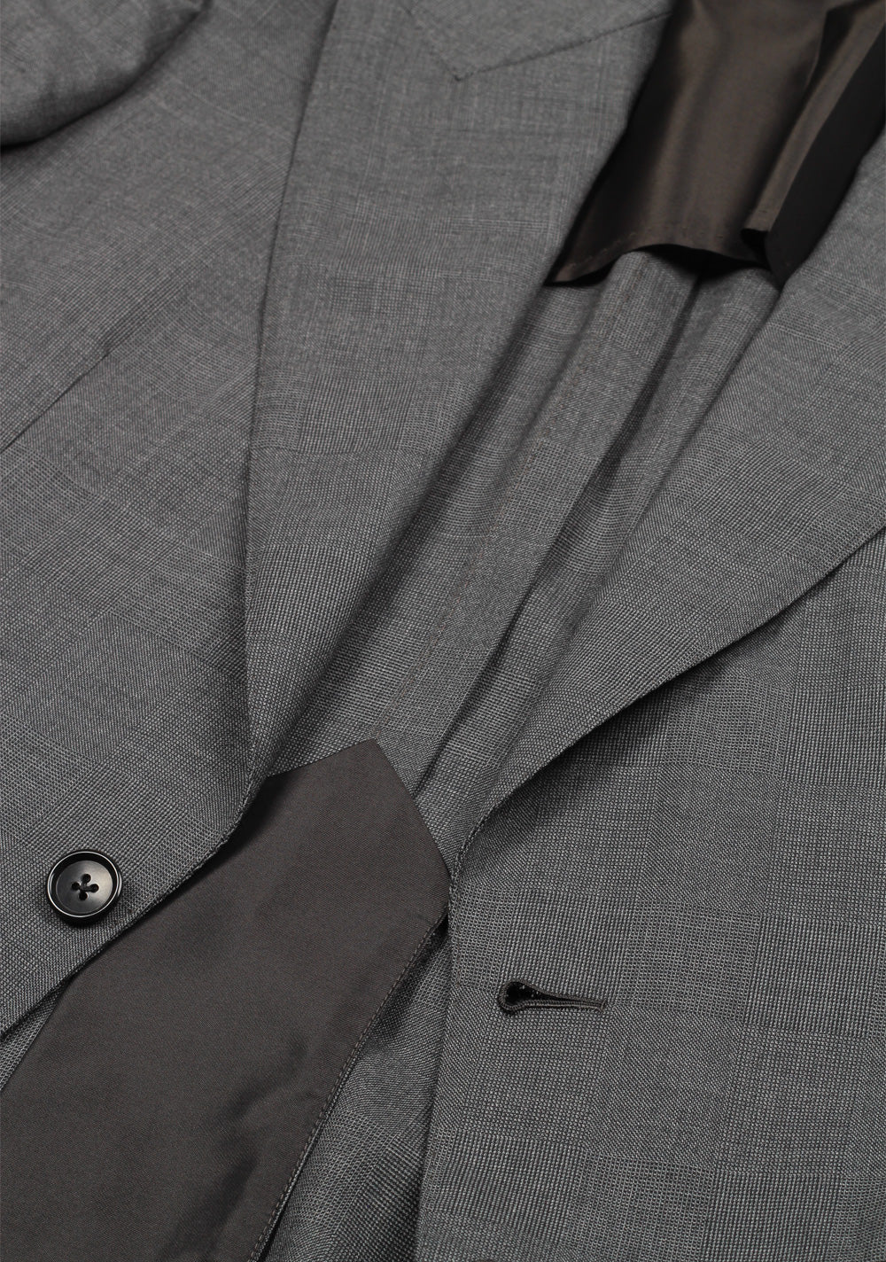 TOM FORD Shelton Gray Checked Suit Size 46 / 36R U.S. In Wool