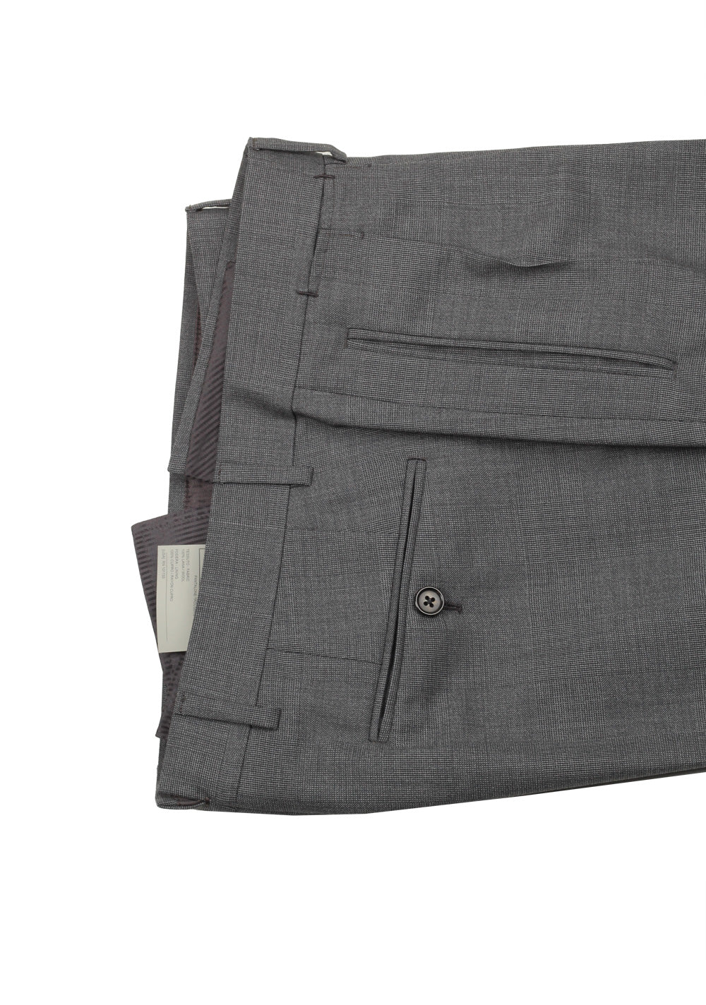 TOM FORD Shelton Gray Checked Suit Size 46 / 36R U.S. In Wool