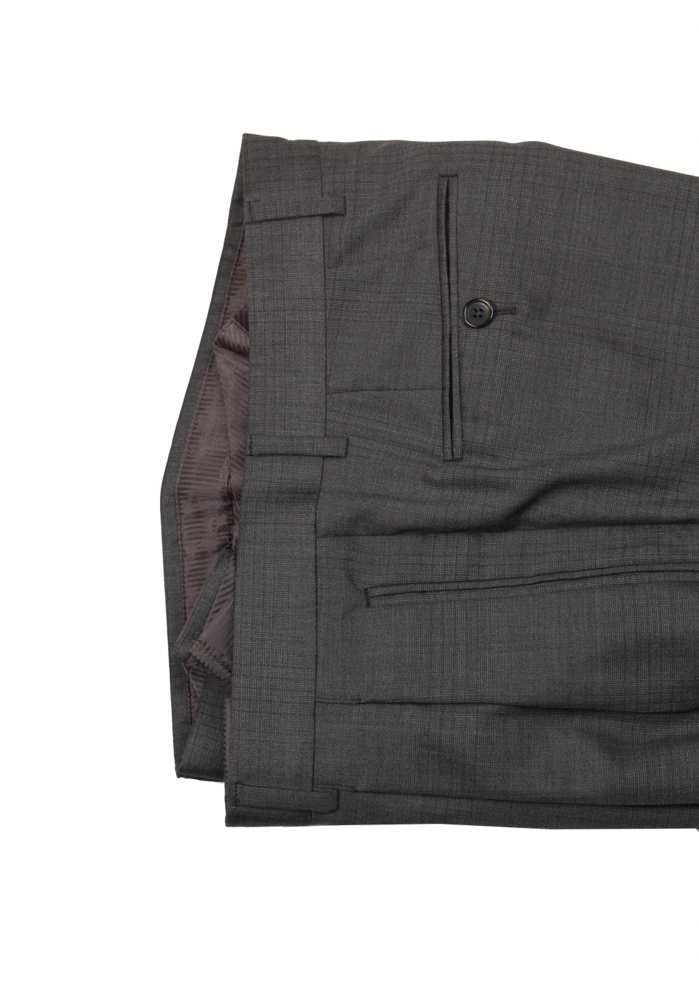 TOM FORD Shelton Gray Checked Suit Size 46 / 36R U.S. In Wool Silk