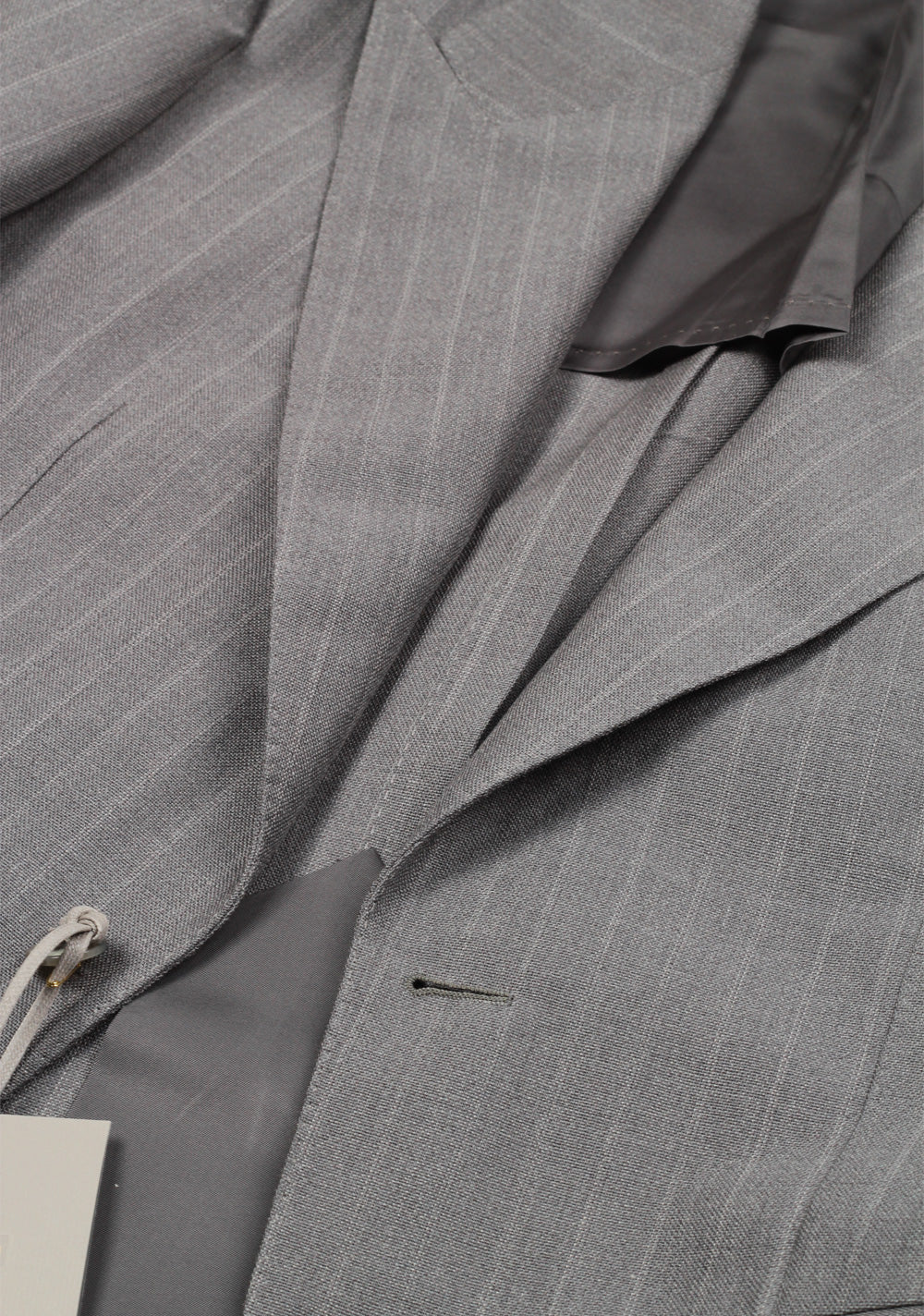 TOM FORD Shelton Striped Gray Suit Size 46 / 36R U.S. In Mohair Wool
