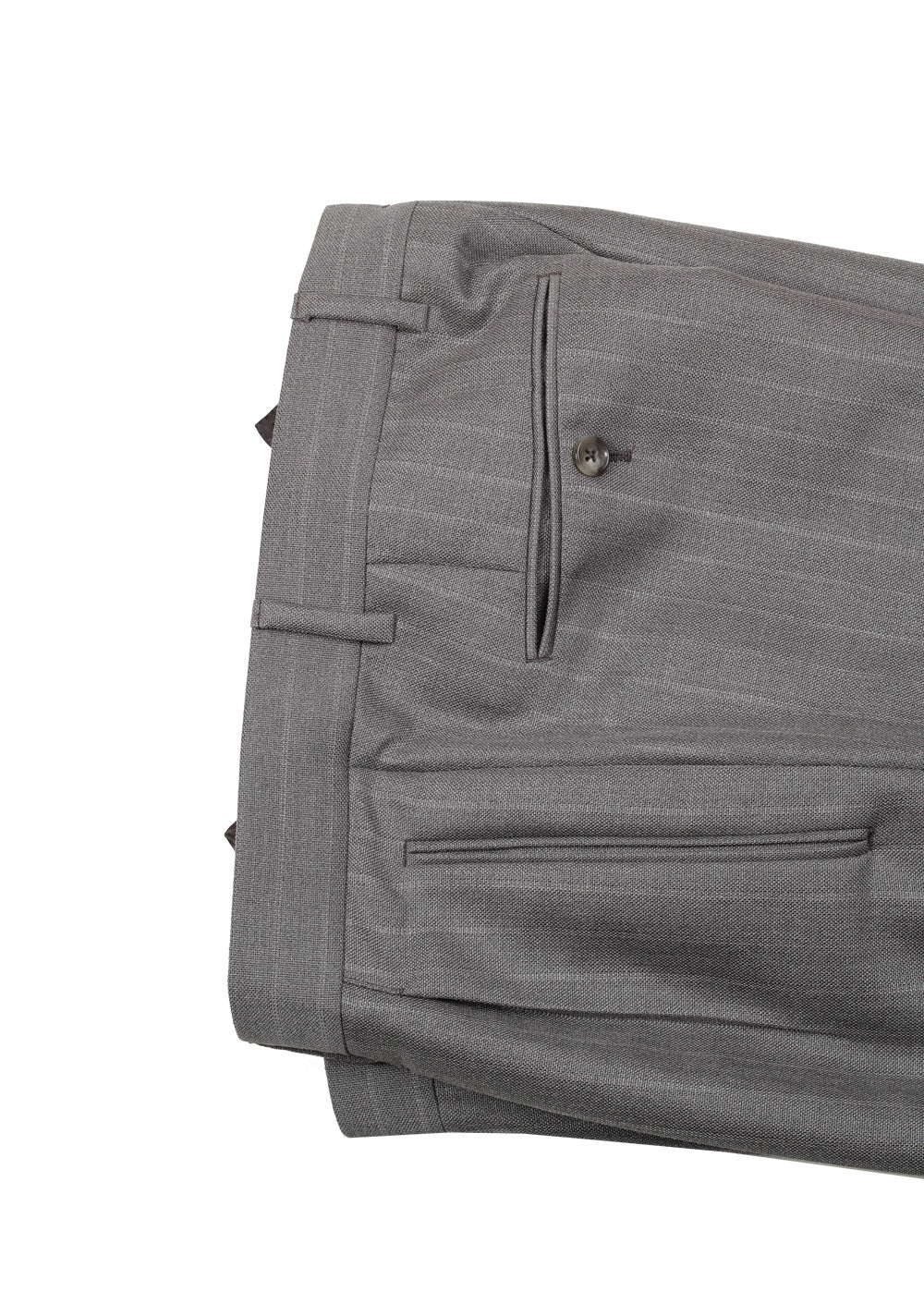 TOM FORD Shelton Striped Gray Suit Size 46 / 36R U.S. In Mohair Wool