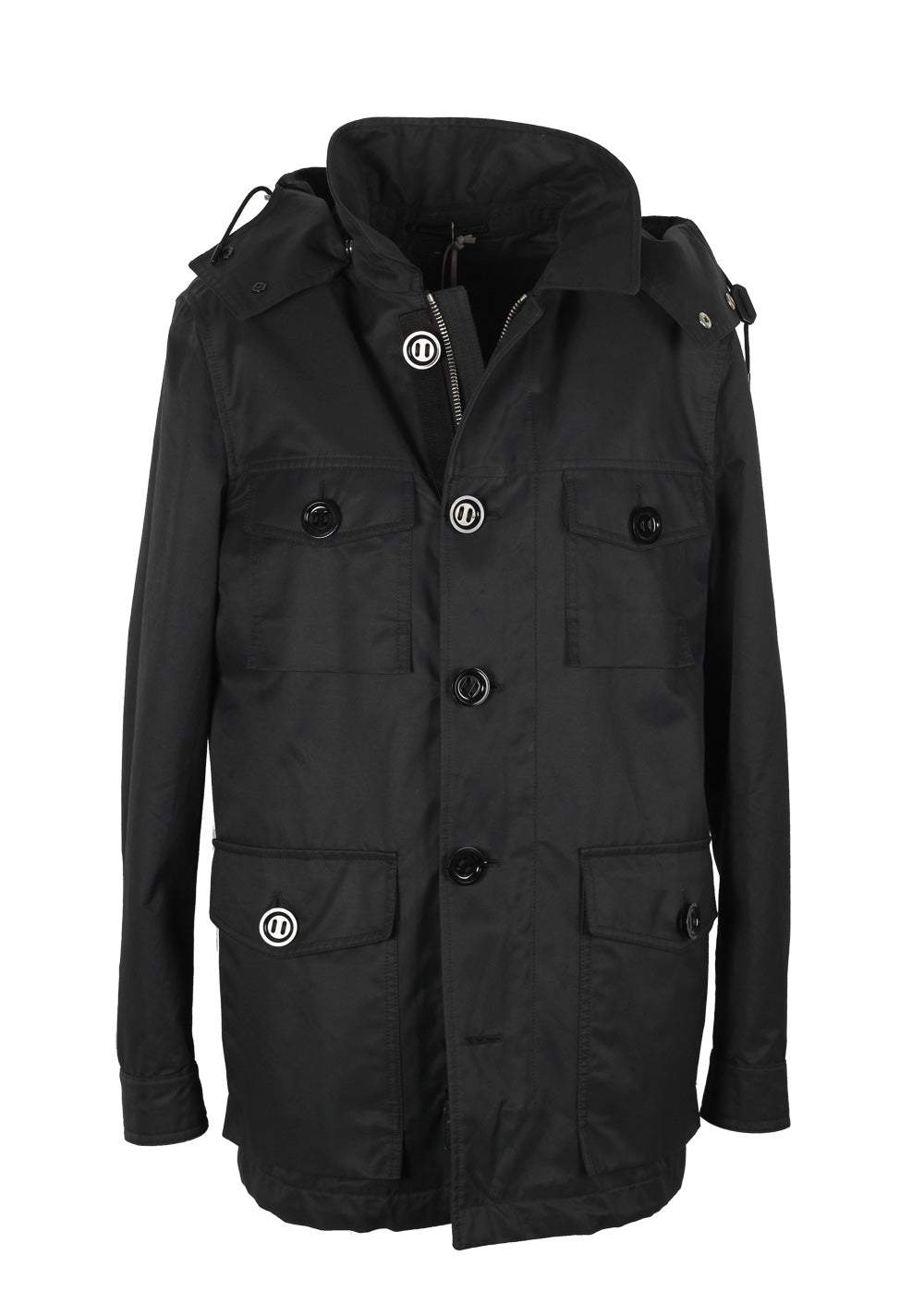 TOM FORD Black Field Rain Coat Size 48 / 38R U.S. Outerwear