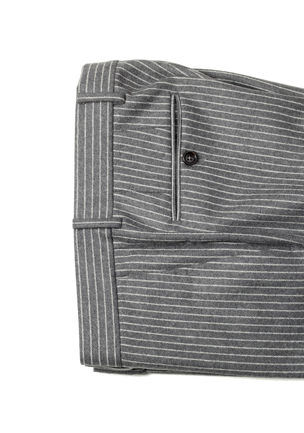 Gucci Gray Flannel Striped Suit Size 52 / 42R U.S. In Wool