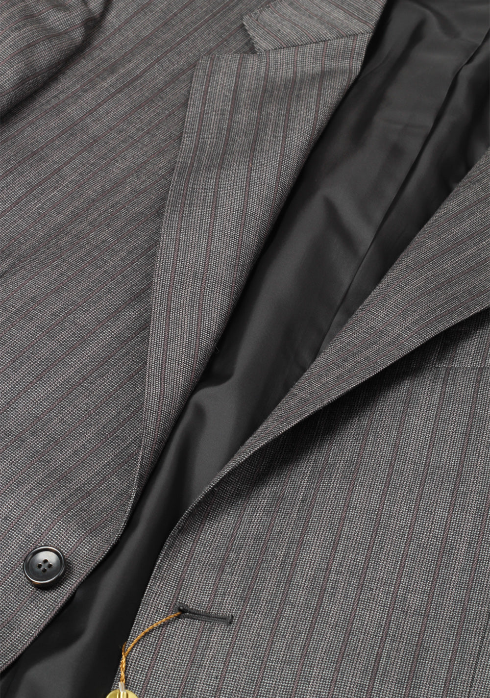 Gucci Gray Striped Suit Size 52 / 42R U.S. In Wool Mohair