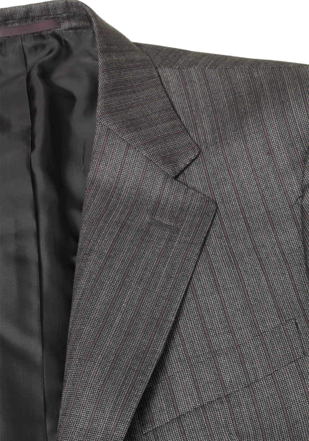 Gucci Gray Striped Suit Size 52 / 42R U.S. In Wool Mohair